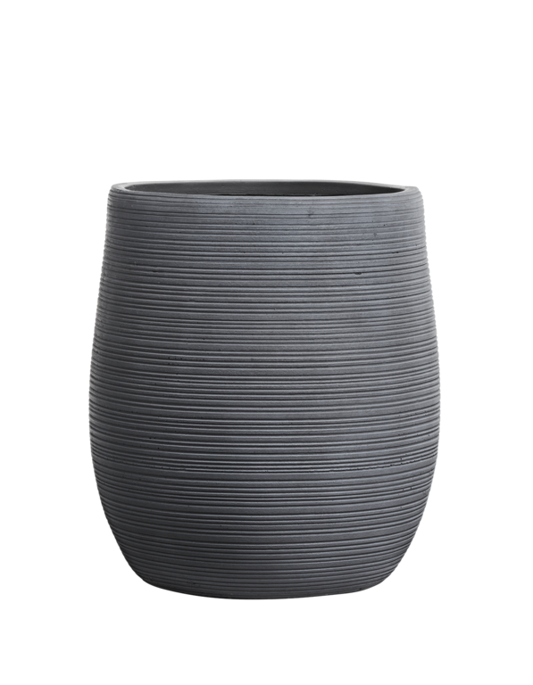 Кашпо TREEZ ERGO TreeLine Округлая чаша Дымчато-серый бетон в-50, д-45 см 41.1023-0056-GR-45
