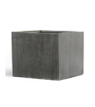 Кашпо TREEZ Effectory Beton Большой усеченный куб т.серый гигант ш 65х65 см, в-49 см 41.99-3320-802369-GR-065