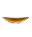 Кашпо-ваза TREEZ Effectory Metal Лодка Сусальное золото в-15 см, ш-13,5 см, д-65 см 4/4 41.3321-04-055-GLD-15/65