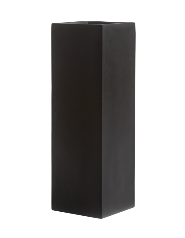 Кашпо TREEZ Effectory Black Stone Высокий куб Антрацит 31х31 см, в-60 см 1/1 41.33-12-22-086-BLCK-060