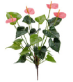 Антуриум куст де люкс нежно-розовый в-45 см 4 цв 6/24 20.1108PK Treez